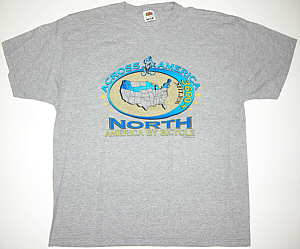 America by Bicycle Across America North Ride T-Shirt