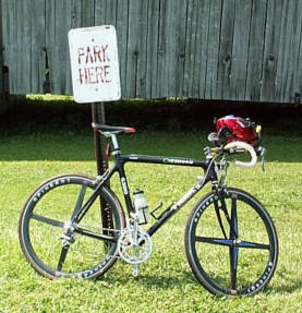 Bike parked.