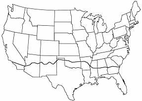 Fast America South Map
