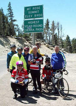 On top of Mt. Rose.